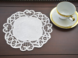 10" Round Battenburg Lace Doilies