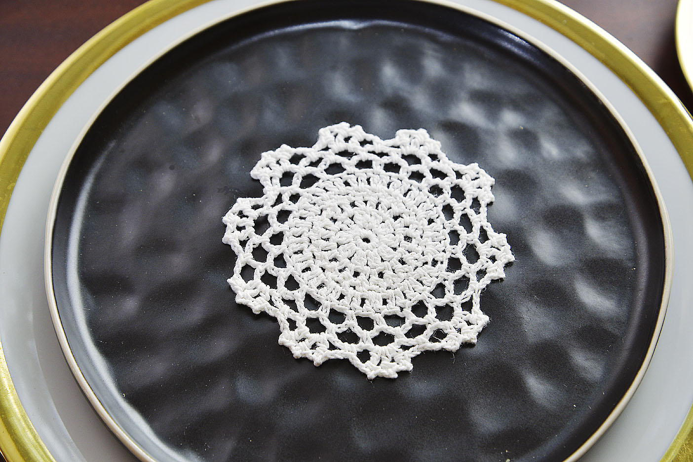 4" round crochet lace
